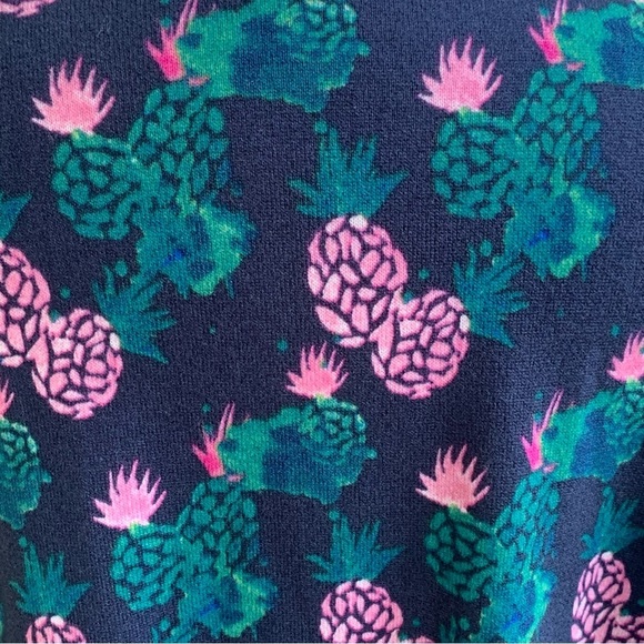 NWT LuLaRoe Caroline Sz Large Cardigan Open Sweater Duster Blue Cactus Print - Picture 4 of 8